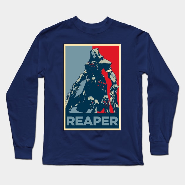 Reaper Poster Long Sleeve T-Shirt by Anguru